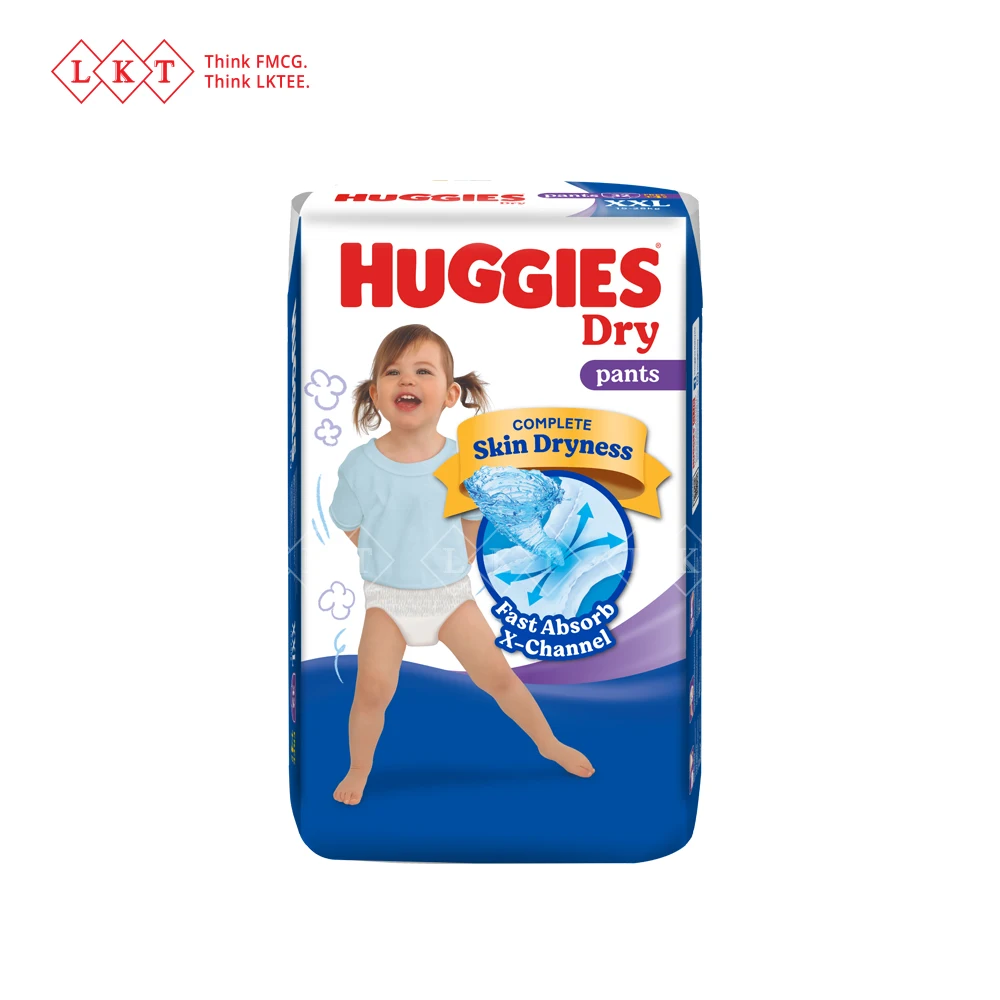 Huggies Baby Diapers Dry Pants Diaper SJP L 50S Pampers Diapers for Babies Malaysia Direct Factory Wholesale Export