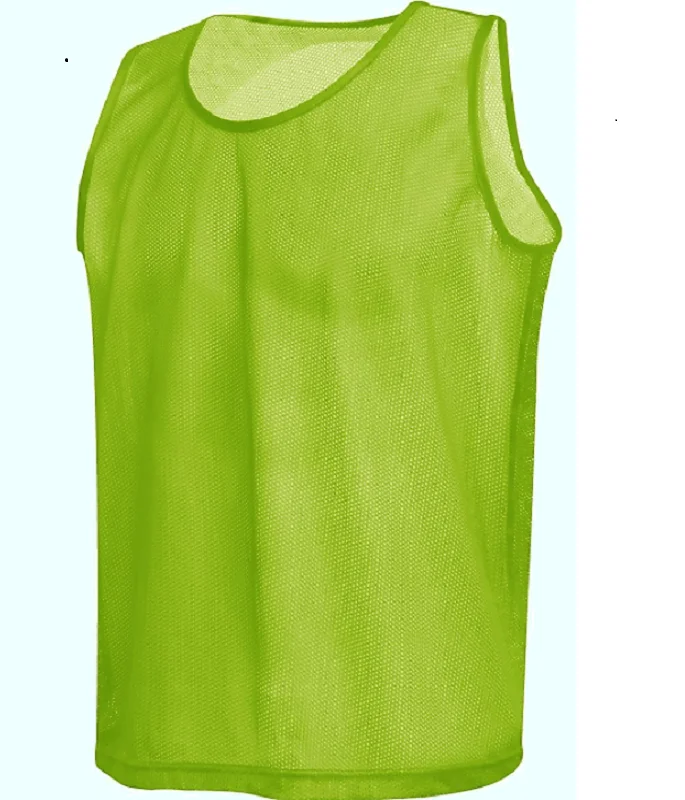 Wholesale numbered 100%polyester Mesh Soccer Training Vest Football bibs Soccer Pinnies For Adults and Kids Football Club Bibs