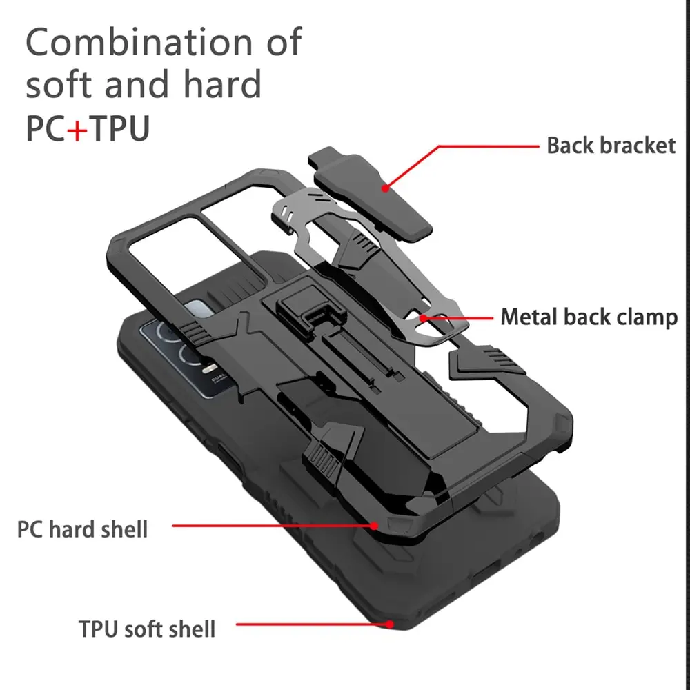 Outdoor Heavy Durty Shockproof 3 in 1 Case with Holder Kickstand for Samsung galaxy A24 A54 A34 A23 S24 S23 S22 S21 Plus A33 4G