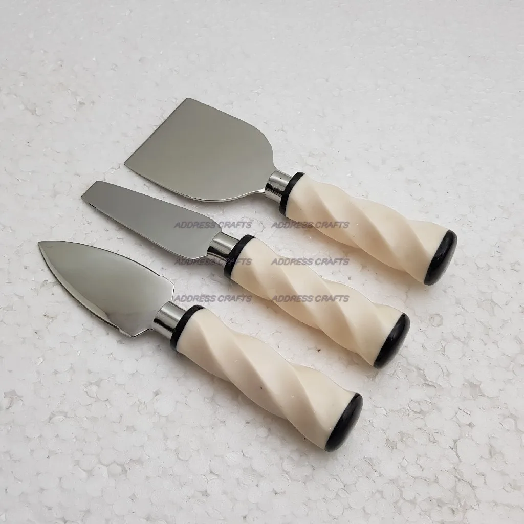 Best Quality Stainless Steel Cheese Knife Set And Resin Handle Table Decorate Birthday Party ware kitchenware Used Cheese Knife