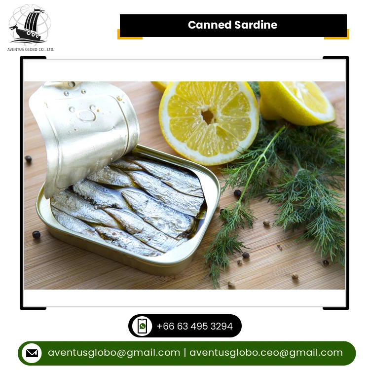 Wholesale Quantity Supplier of Delicious High Quality Best Seafood Canned Sardine in Sunflower Oil at Factory Price