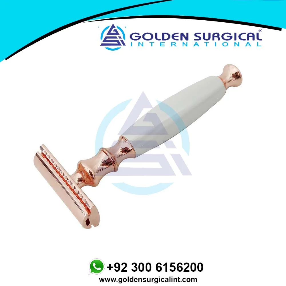 Rose Gold Vintage Shaver Styling Shaving Knife Manual Shaver Best Quality Shave Bamboo Handle Shaving Safety Razor