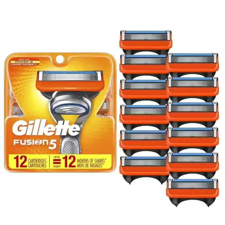 Оптовая продажа товаров Gillette: Gillette Fusion5 12 лезвий