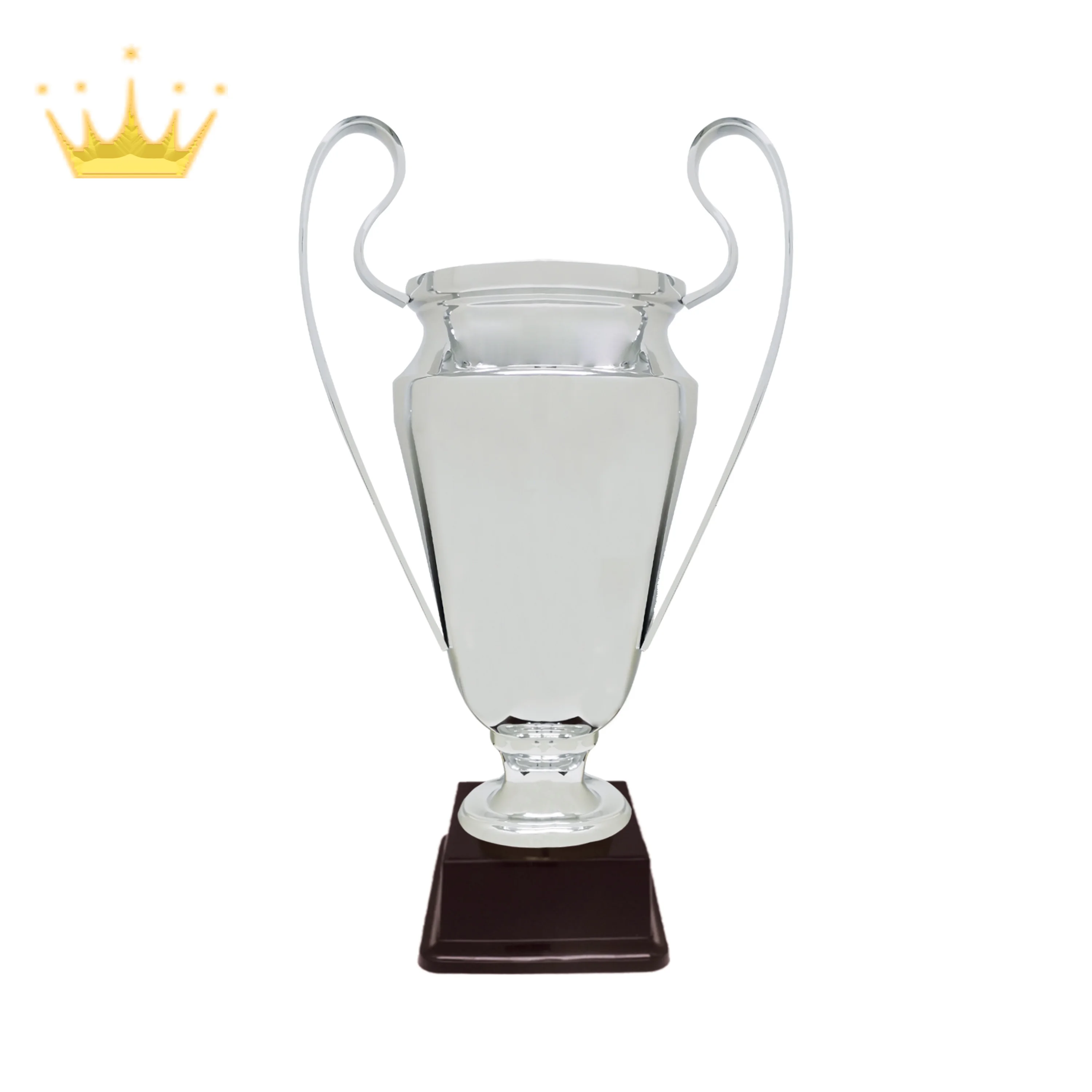 EXCLUSIVE LARGE SPECIAL METAL SILVER TROPHY MODERN ELEGANT SUITABLE FOR SOCCER & EVENTS COMPETITION