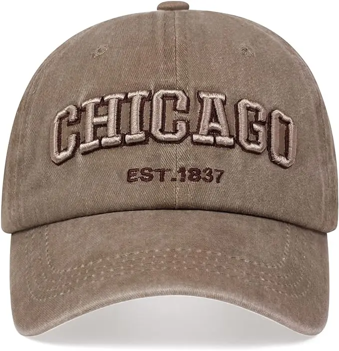 Wholesale 6 Panel America 3d Embroidered Logo Vintage Caps Washed Cotton Sun Visor Sports Hat Baseball Cap Washed Dad Hat