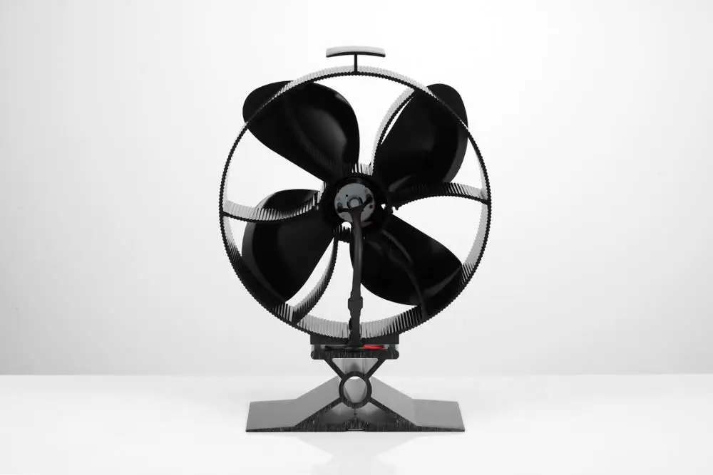 Winter Eco-friendly Wood Burning Fireplace Heat Powered 4 Blades Silent Ecofan Pellet Stove Exhaust Top Fan Other Home Heaters