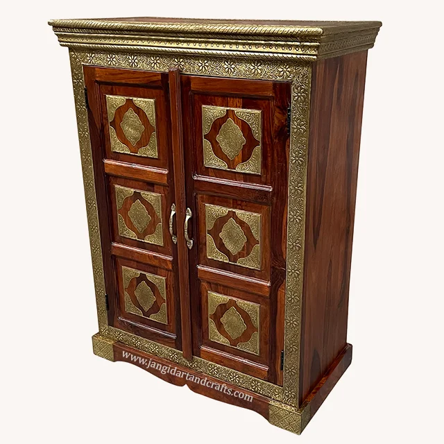 Top Quality Vintage Classic Furniture Indian Bedroom Furniture Manufacturer Hand Crafted Handmade Wooden Almirah Exporters India