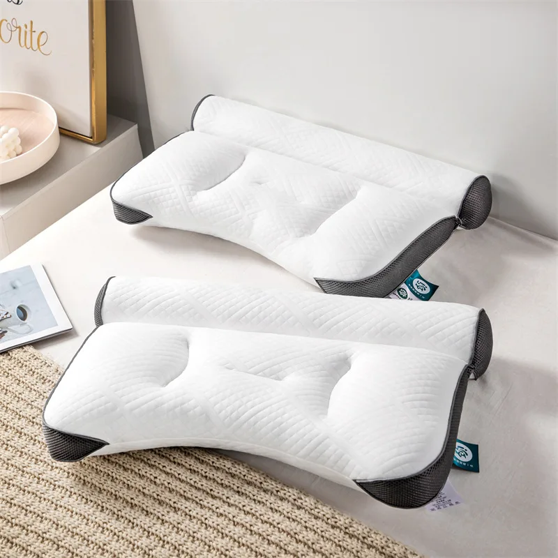 White Microfiber Filling Pillow for Hotel Certificated White Goose Feather Pillow
