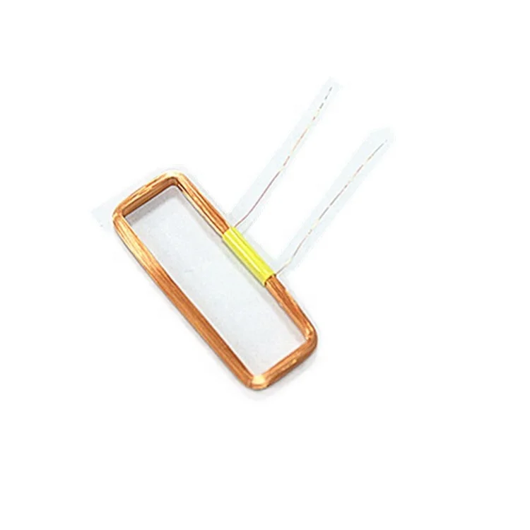 Customized wound copper qi charger 12v rfid air antenna coil air core magnet coil rf