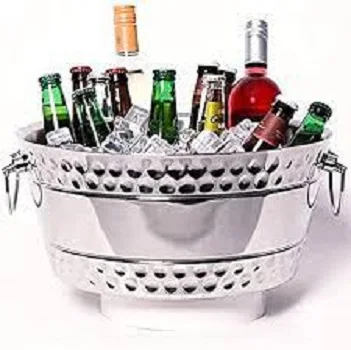 Fancy  design  Casted Deer Ice Bucket Beverage Tub brass EPNS Champagne ice bucket for bar aluminum Champagne Tub for Champagne
