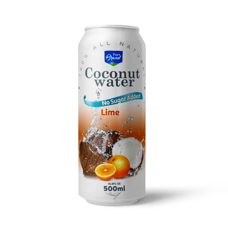 500ml Canned Original Taste Coconut water Distribution Newest OEM beverage made in Vietnam to Export