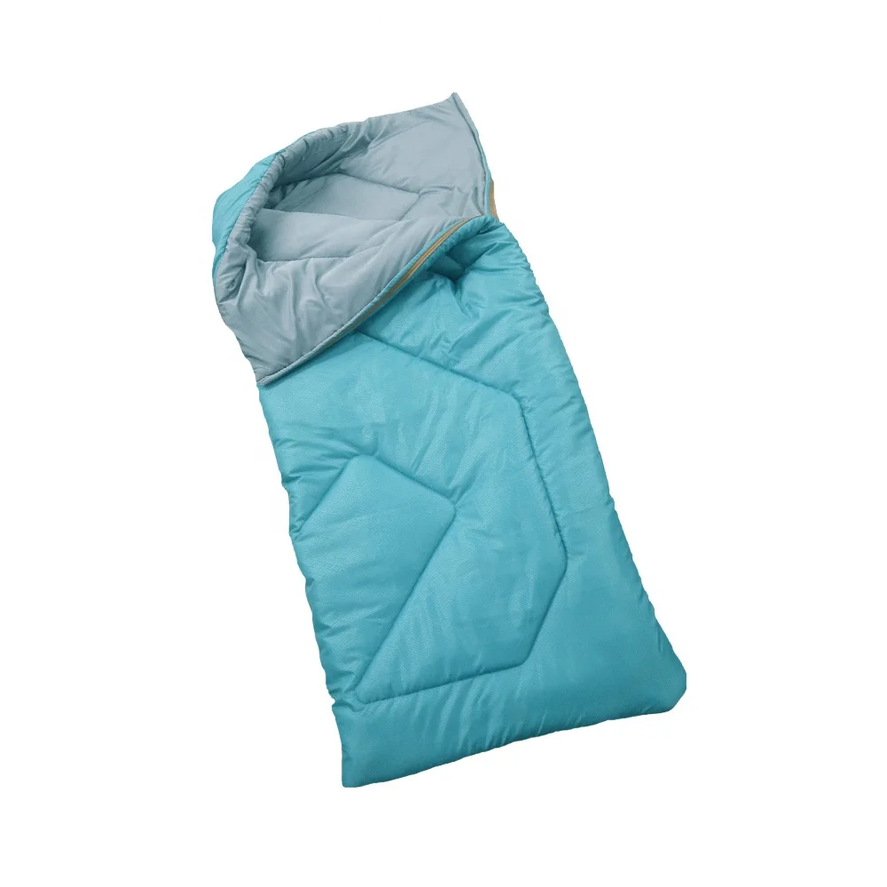 Rectangular shape lightweight adult outdoor camping sleeping bag Fiber insulation warm travel sleeping bag OEM sleeping bag
