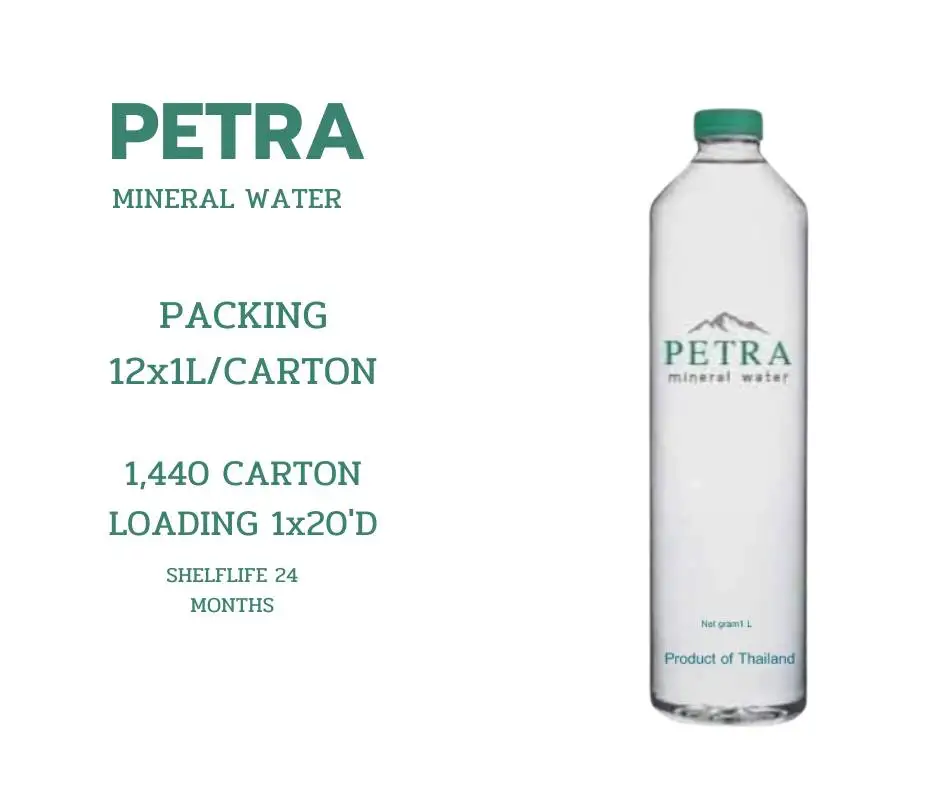 Product of Thailand Natural  Drink Organic  Petra mineral  Water Kancheewalanad Company Limited natural OEM New arrival Box