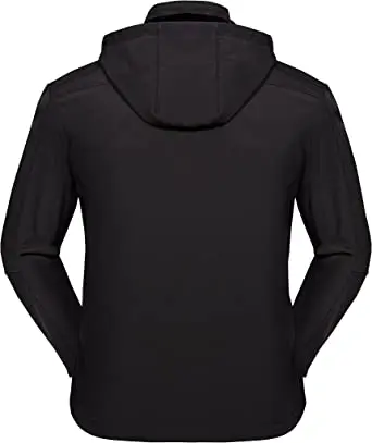 2022 Running Jacket Mens Soft Shell Tactical Jacket, Black Softshell Casual Work Waterproof Rain jacket