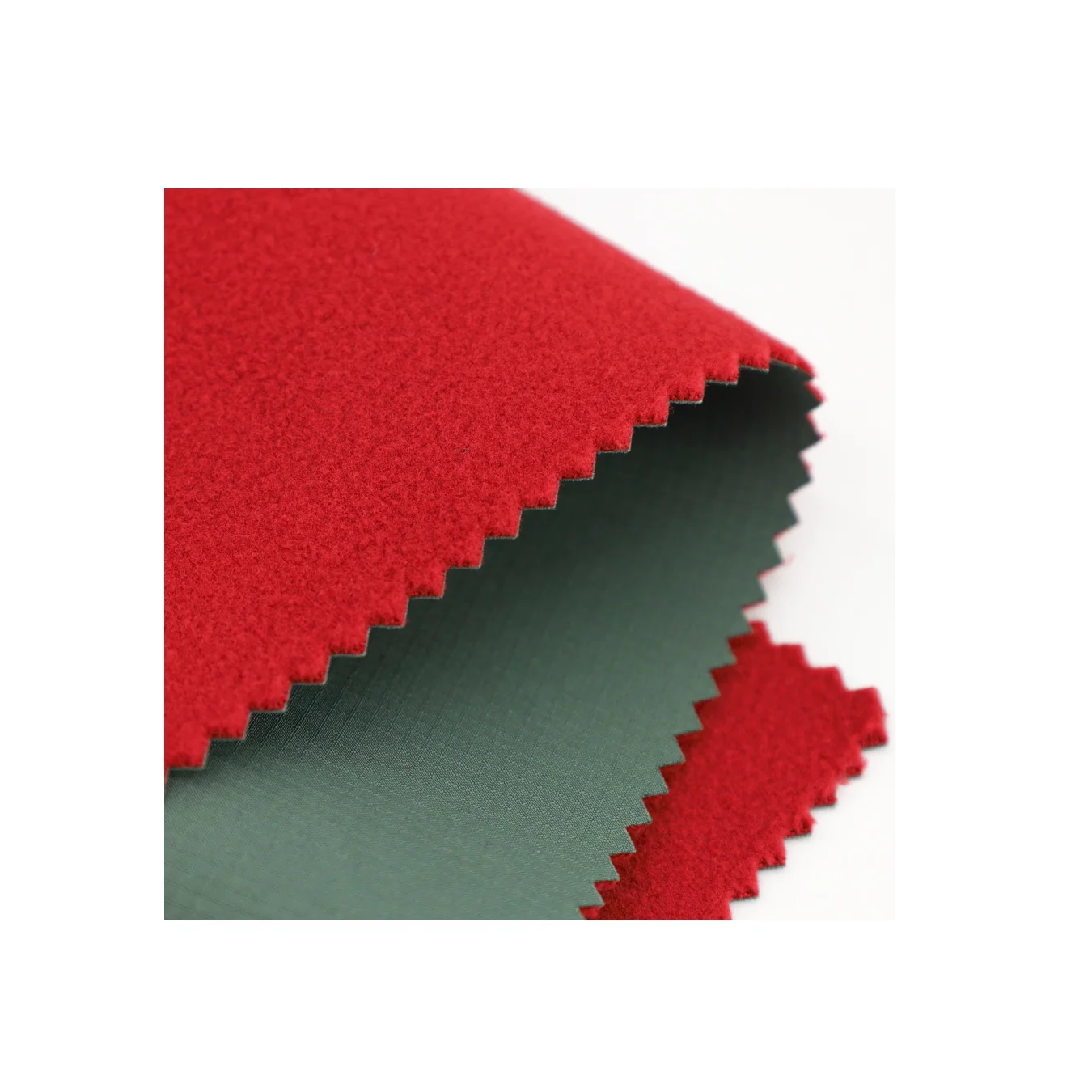 Трехслойная R-TPEE ламинированная Механическая эластичная переработанная ткань HCR ribstop со спинкой T75D/72F флисовая Лыжная куртка