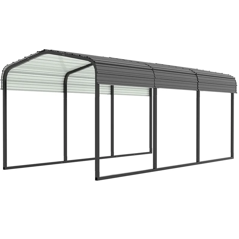 10 x 15 FT Metal Carport Outdoor Heavy Duty Carport with Galvanized Steel Roof and All-Metal Frame Garage Car Shelter Shade