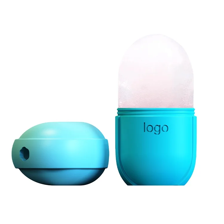 Hot Sale Ice Facial Cube popular Ice Globe Facial Massager Roller Ball Beauty Face Silicone Ice Facial Cube