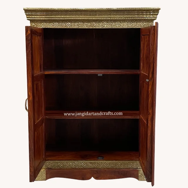 Top Quality Vintage Classic Furniture Indian Bedroom Furniture Manufacturer Hand Crafted Handmade Wooden Almirah Exporters India