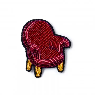 new fashion  hand embroidery bullion wire brooch HAND  fashion brooch custom made jacket patches Chair pin