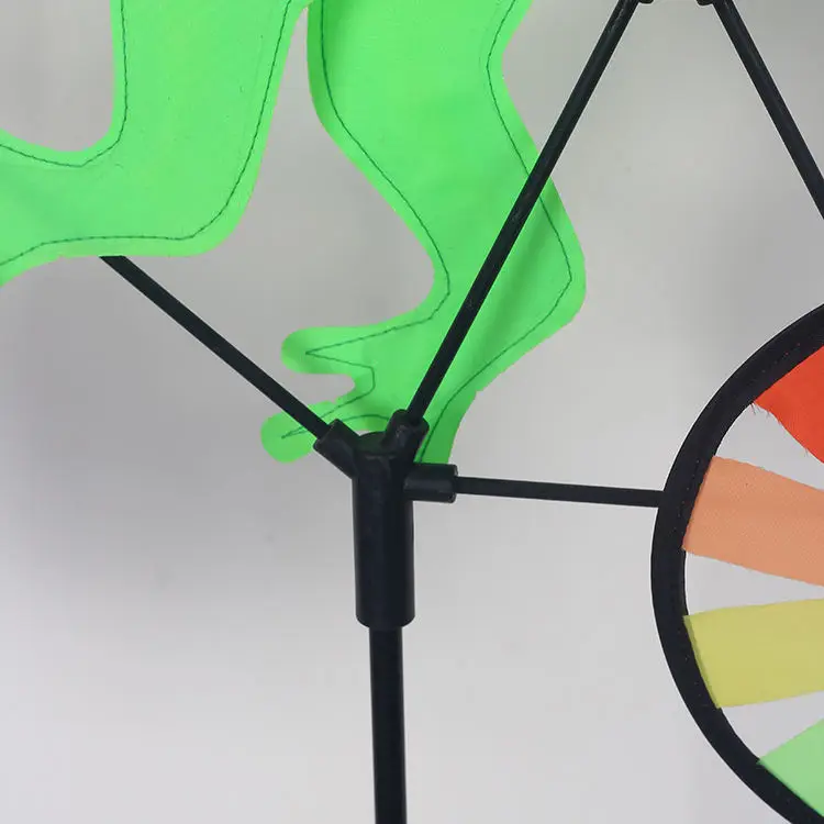 Детские лягушки для велосипеда, игрушка для сада, ветряная мельница, радужная форма колес, ветряные мельницы в форме животных