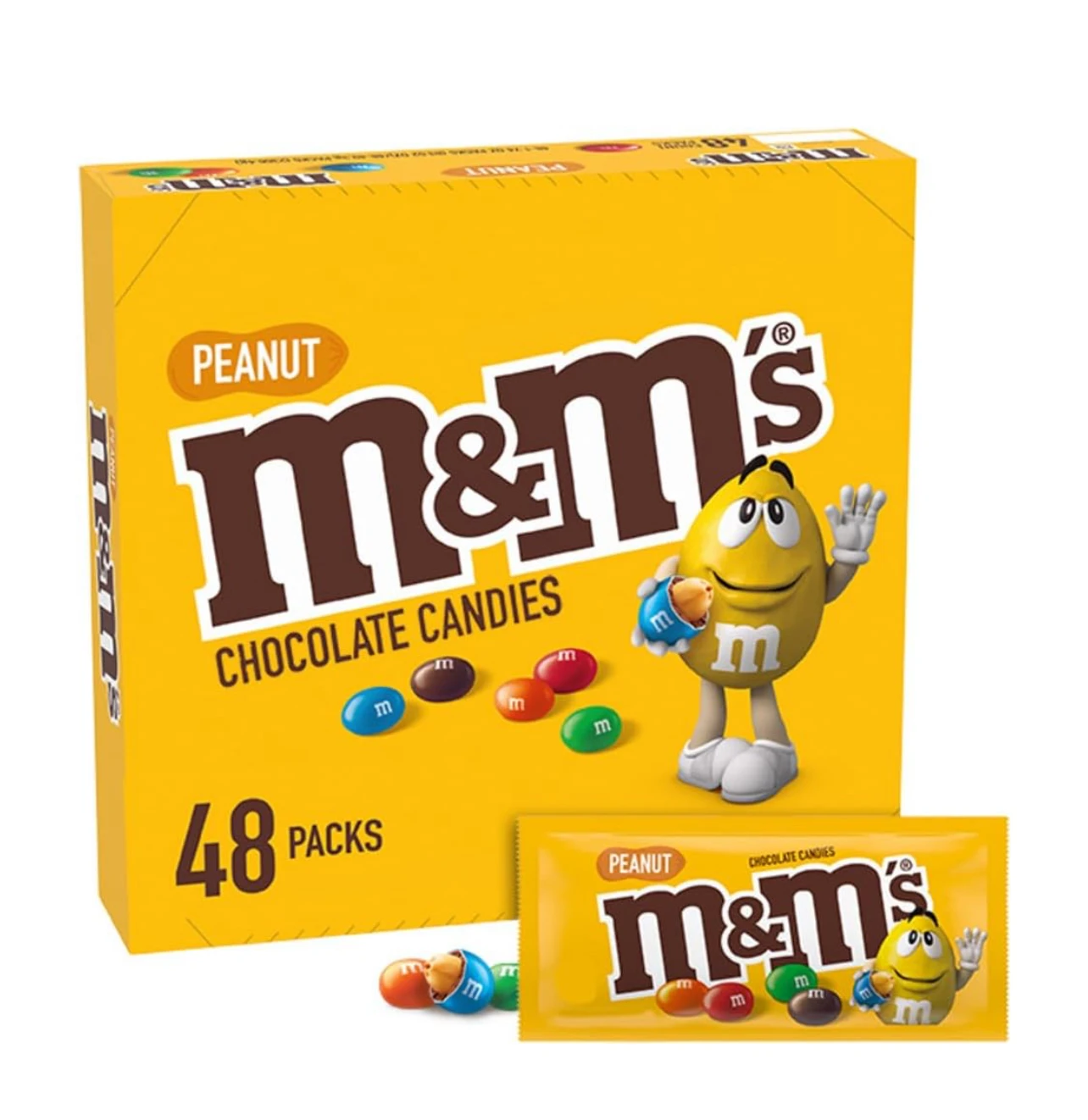Конфеты M & Ms вкусные конфеты для детей и взрослых полный размер 1 74 унций упаковка 48 штук оптовая продажа