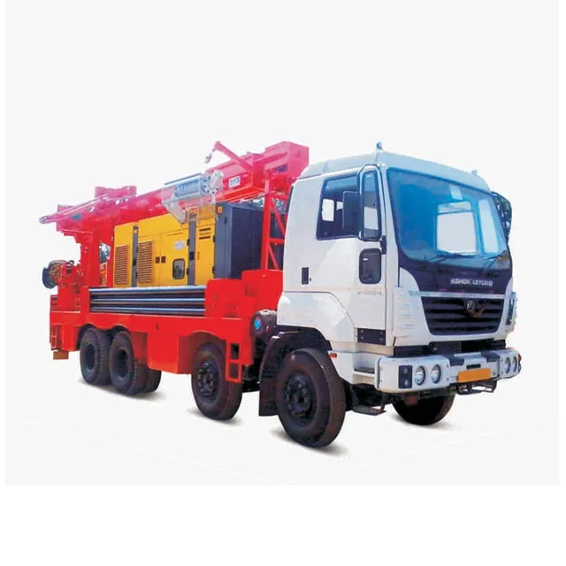 Hydraulic Cylinder with Pulley and Wire Rope Water Well Drilling Rig Machine at Best Price in India
