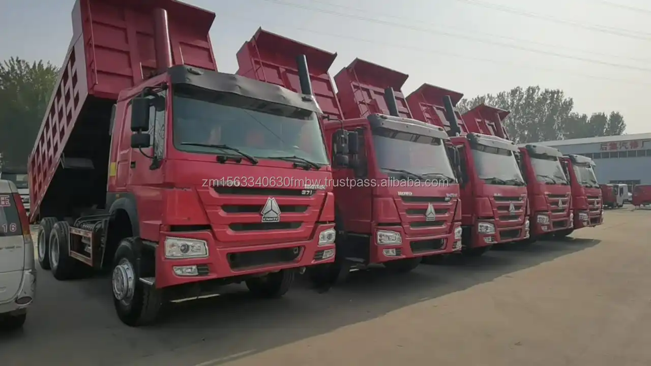 Used SINOTRUK dump truck HOWO 6X4 tipper best selling in Zambia Power Engine 10 Wheel Customizable Cheap price  for sale