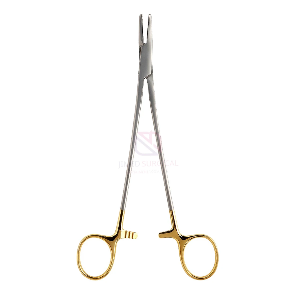 High Grade Heaney Needle Holder Curved 21cm High Quality Stainless Steel Surgical Suture Needle Forceps