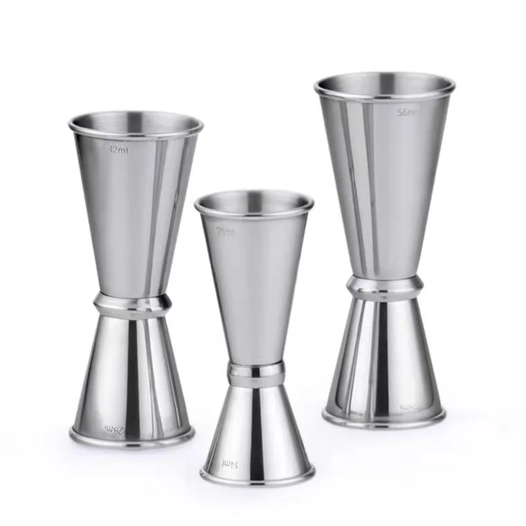 Creation Customizable Various Sizes Wine Cocktail Bar Measuring Cup Stainless Steel Measure Double Jigger for bar