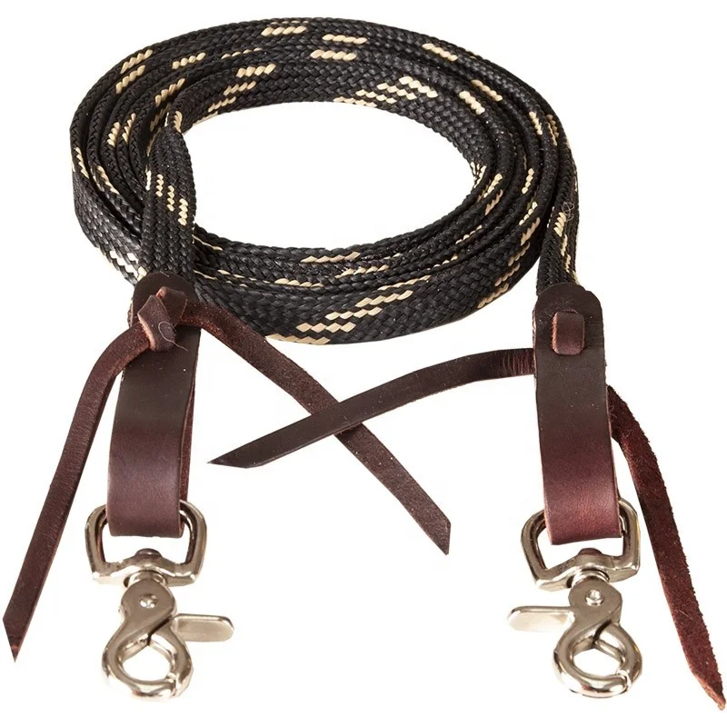 Wholesale Manufacturer Equestrian Horse PP Nylon Tape Reins Custom Fitting & Color All Purpose