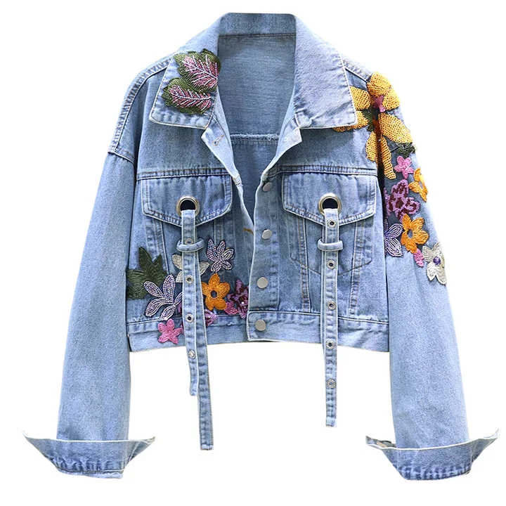 Wholesale Cheaper New Quick Dry Leisure Style Jean Jacket Loose Coats For Women