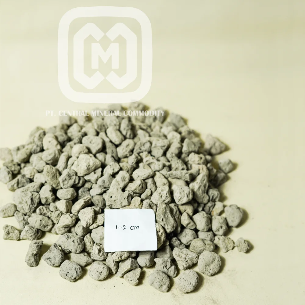 NATURAL PUMICE STONE FOR GARMENT WASHING Size 1-2CM INDONESIAN POROUS LIGHT BROWN VOLCANIC MINERAL ROCK