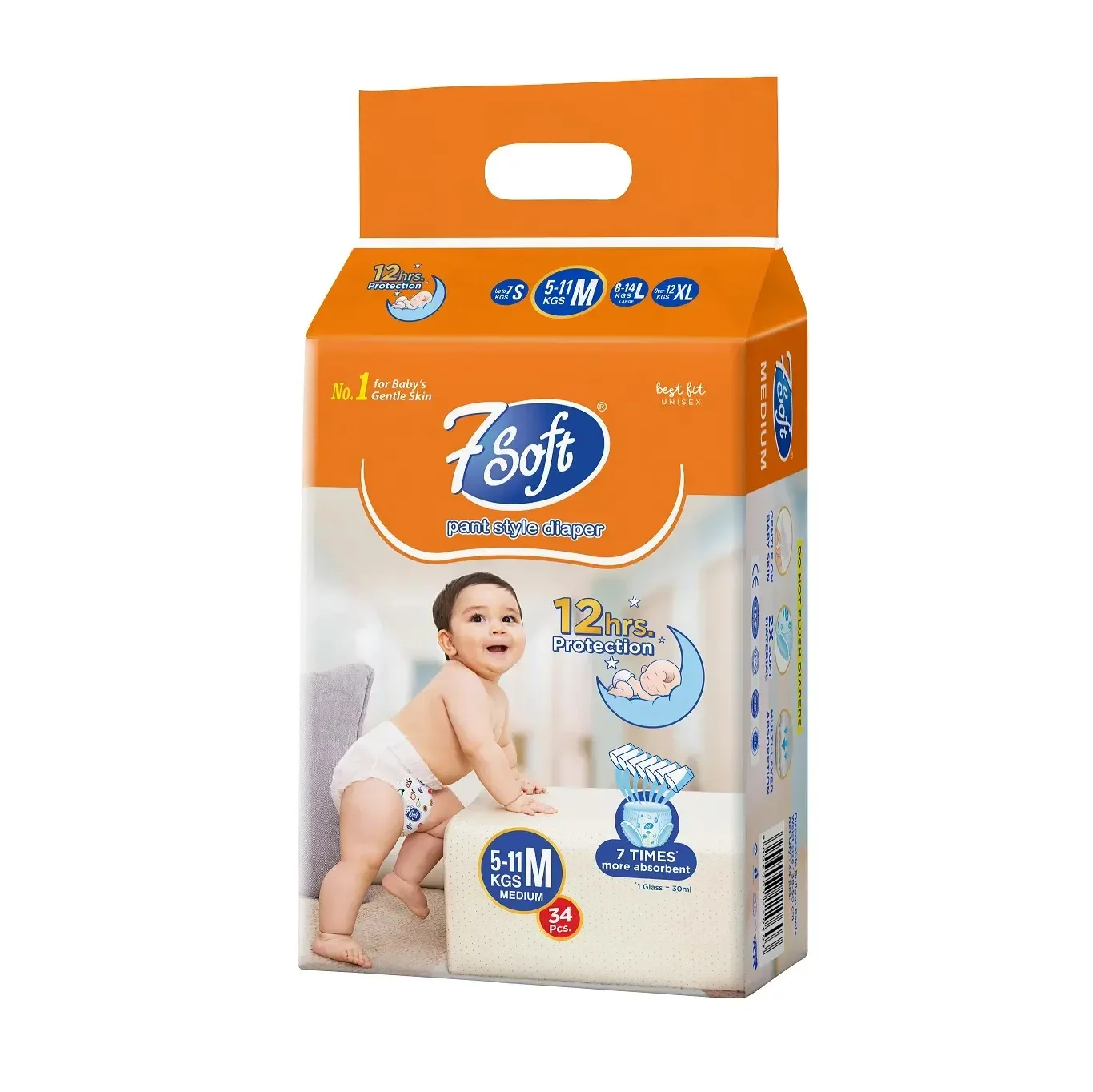 Soft and Stretchy Baby Pants Diaper Cuddles Extra Absorb Baby Diaper Available at Wholesale Supply by MD Hygiene from India
