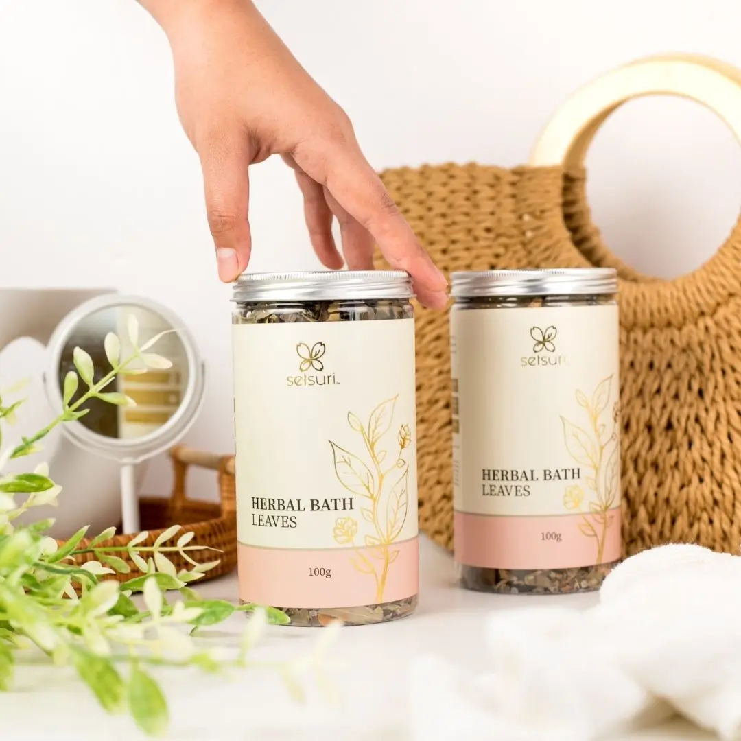 Supplier ingredients package type weight  other bath supplies Setsuri Traditional Herbal Bath Leaves 100g from Malaysia