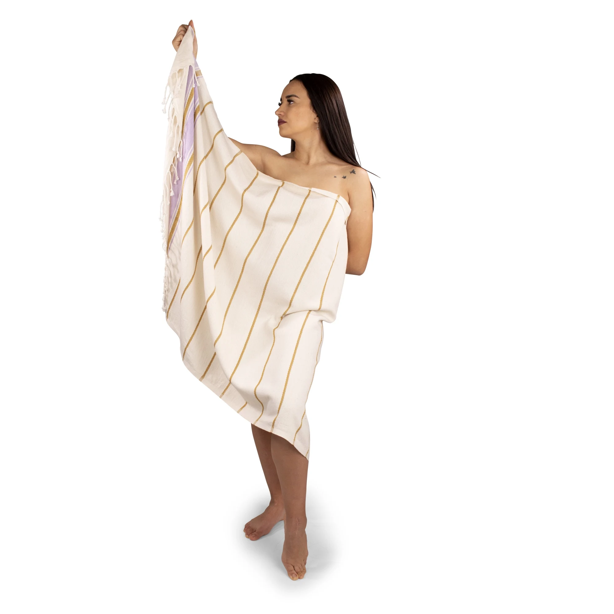 Quick-Dry Cotton Turkish Beach Towel Hammam Peshtemal for Spa Bathroom or Hotel Use Home Textiles from Turkey