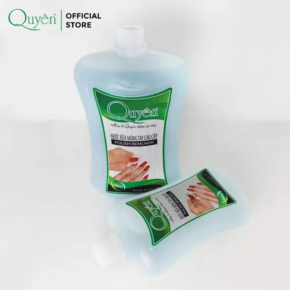 Scent Nail Polish 1000ml Perfumed White Plastic Remover Nail Polish Remover Acetone Free Quyen Beauty AC1H2