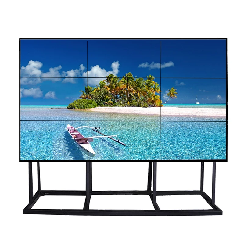 55 inch 3.5 mm 1.7mm 0.88mm LCD video walls screen cabinet withl processor,controller for conference Splicing Screen