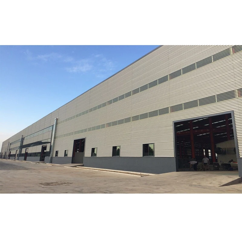 High Rise Hangar Prefab Metal Warehouse Prefabricated Light Steel Structures Workshop Building