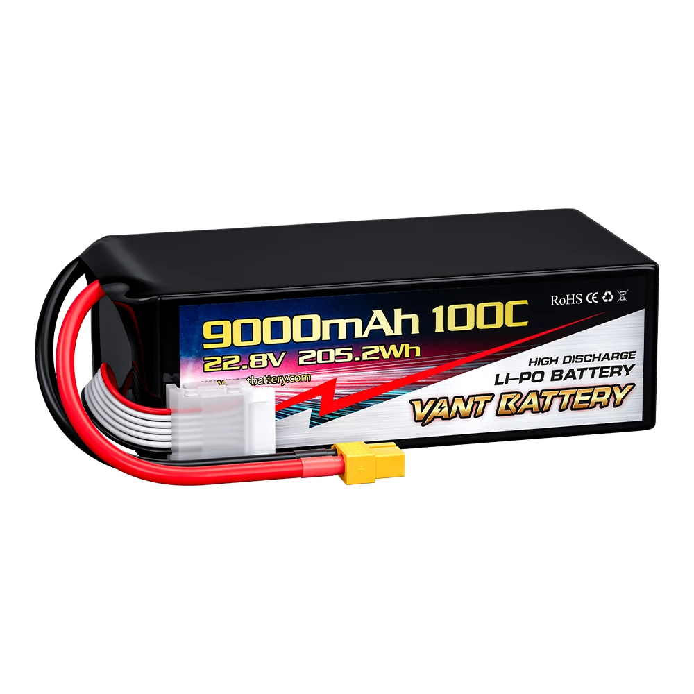 Хит продаж, батарея для дрона fpv 6S 22,8 V 9000mAh 100C lipo батарея с разъемом XT60 fpv батарейки для Дронов