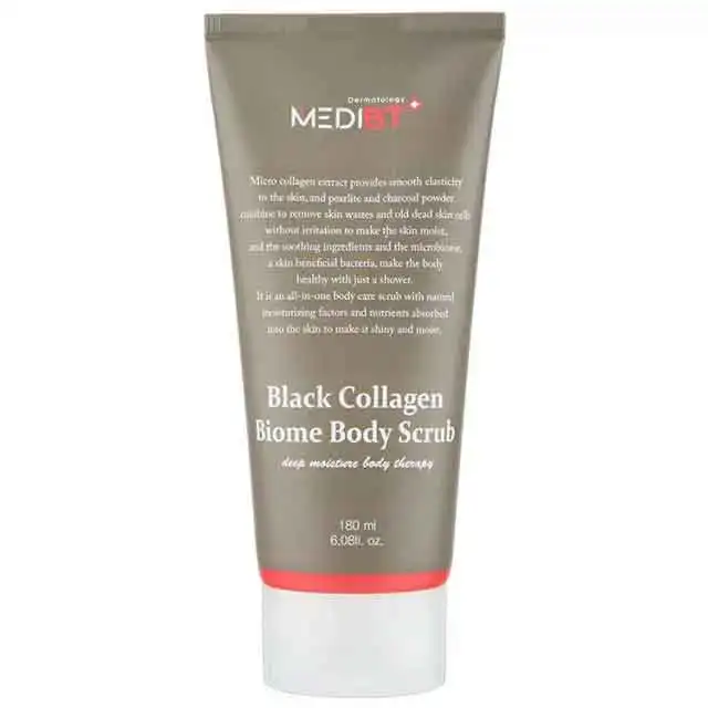 korean best Selling Black Collagen Biome Body Scrub Wash