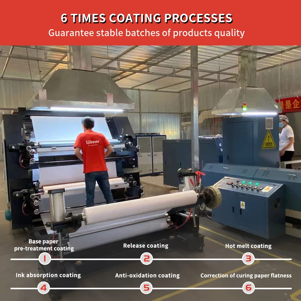 Winner Transfer iron-on heat transfer paper inkjet printing white transfer paper for light fabric