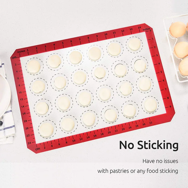 Factory direct-sale Reusable Non Stick Cookie Pastry Silicone Baking Mat Macaroon Mat