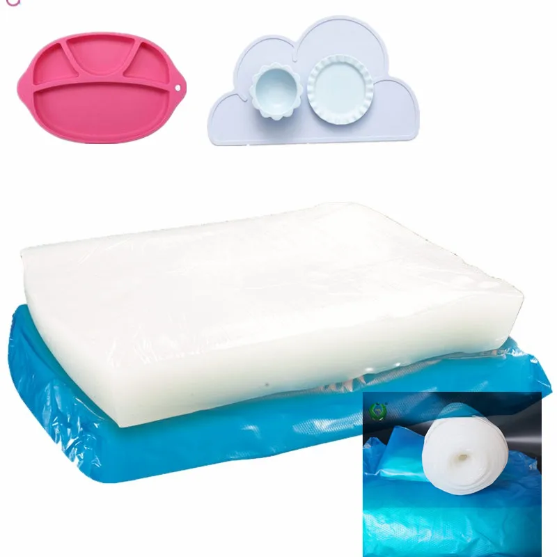 Translucent HTV Solid Silicone Rubber Raw Material Hardness 30 40 50 60 70 80 Shore A