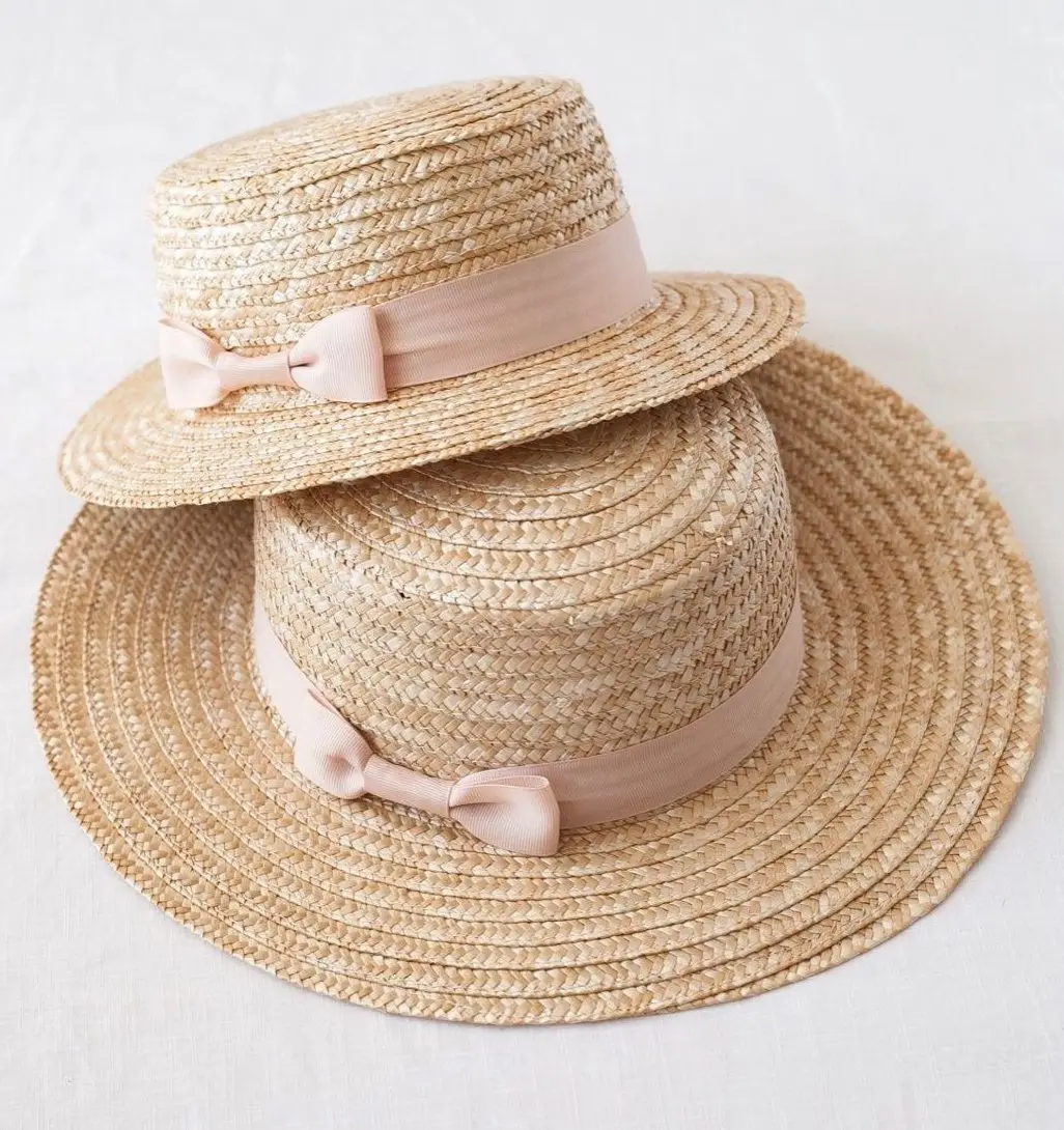 [HOT - DEAL] - Stylish Wheat Straw Hat/ Lightweight Wide-Brim Summer Hat for Women/ Great for Beach and Outdoor Wear from VN