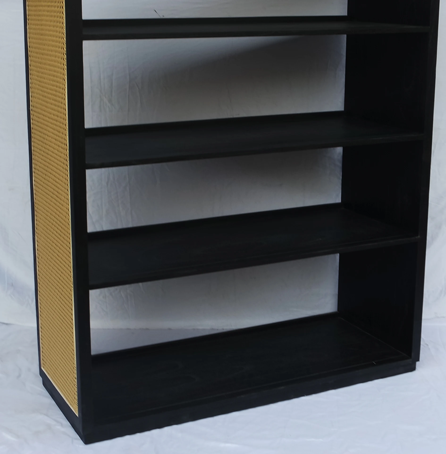 Rattan Wooden Bookcase Modern Furniture
