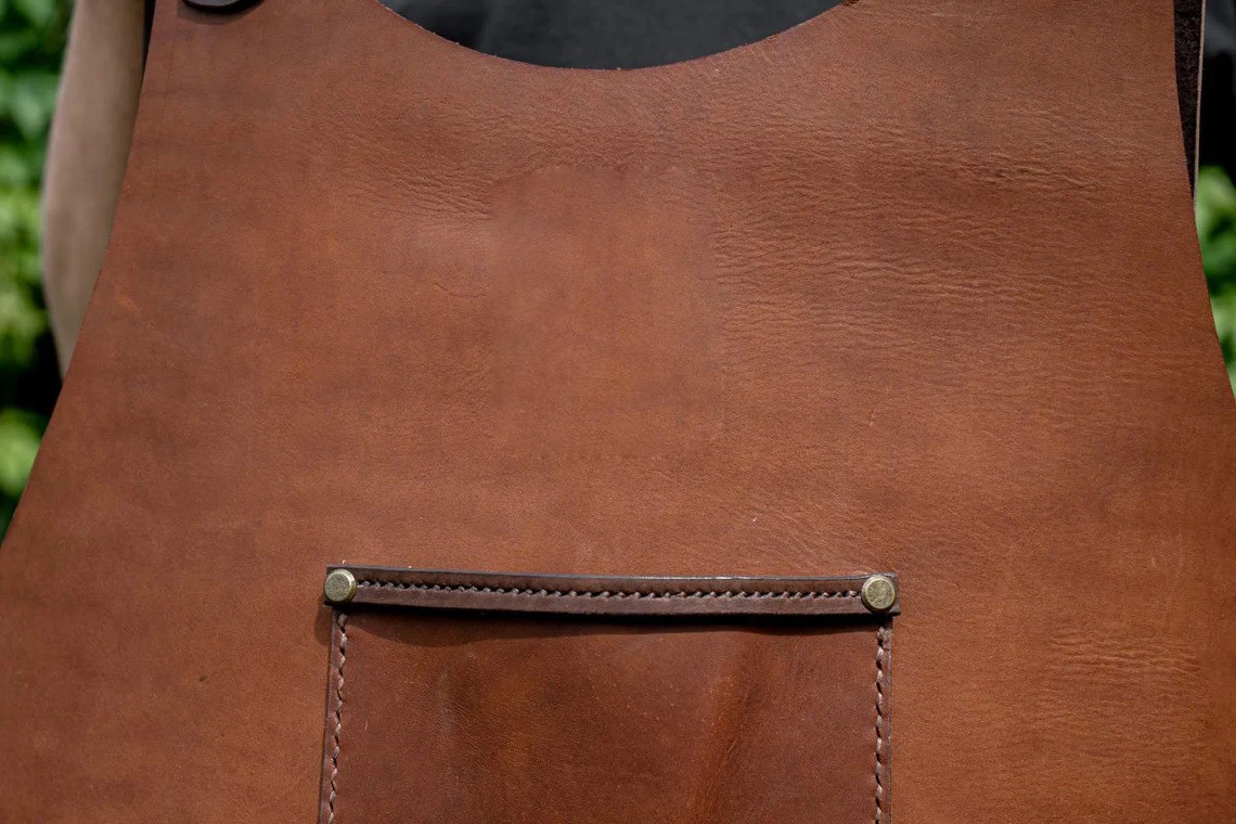 Handmade Leather Apron For Craftsman With Multiple Tools Pocket