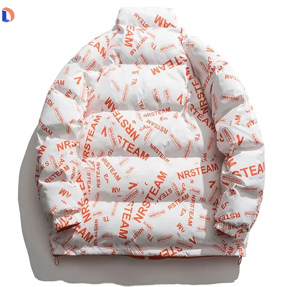 High Quality Sublimation Printed Puffer Jackets Low Price Winter Outdoor Jackets