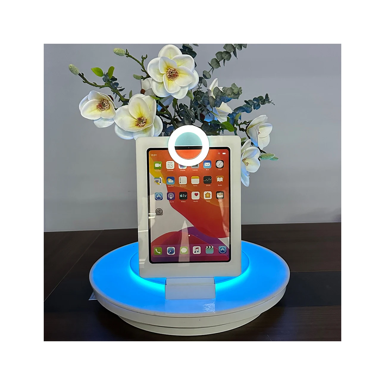 Newest vogue Led Ring Light Social Media Table Ipad Photo Booth 12.9 Ipad Mini Photo Booth360 Spinner Degree Platform Business
