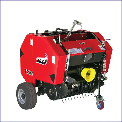 Tractor Mounted Hay Straw And Grass Press Round Baler Machine Hay And Grass Baler Agricultural