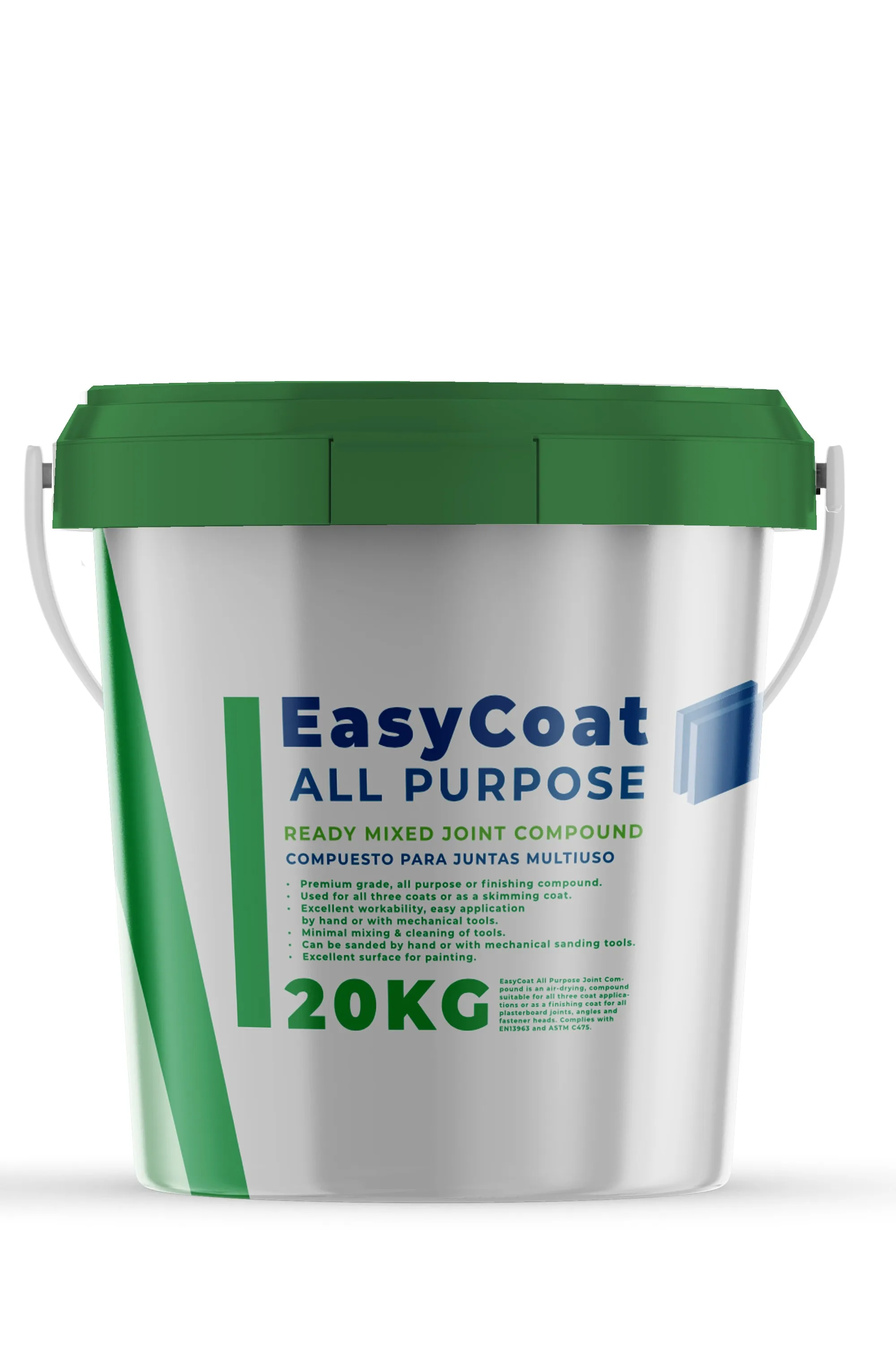 Lightweight Ready Mixed Joint Compound EasyCoat All Purpose Finishing Joint Compound 17L 5KG